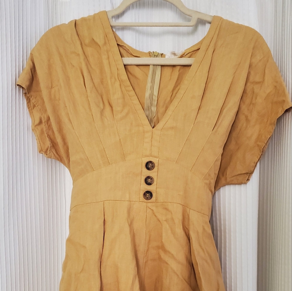 Mustard Yellow Shorts Romper